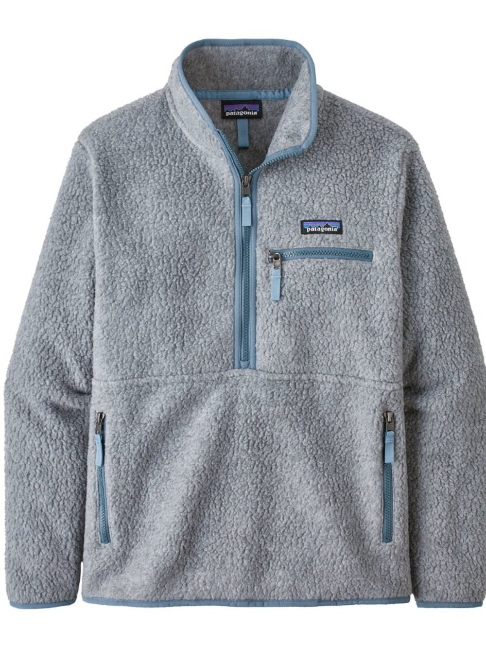 Women's Retro Pile Marsupial Fleece Pullover in Salt Grey by Patagonia